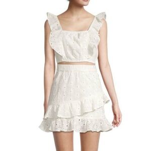 7 For All Mankind Ruffle Eyelet Set